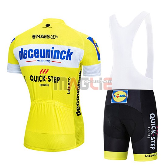 Maglia Deceuninck Quick Step Manica Corta 2019 Giallo Bianco - Clicca l'immagine per chiudere